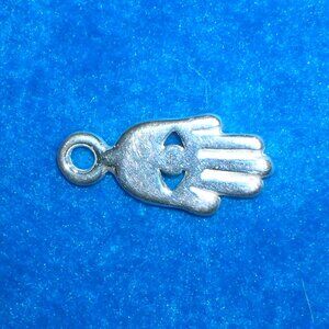 Sterling silver Hamsa / Hand of Fatima charm